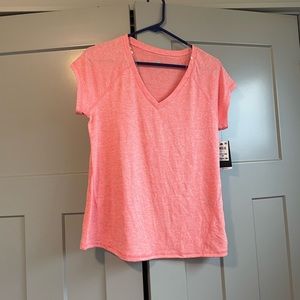 Ideology neon peach v neck